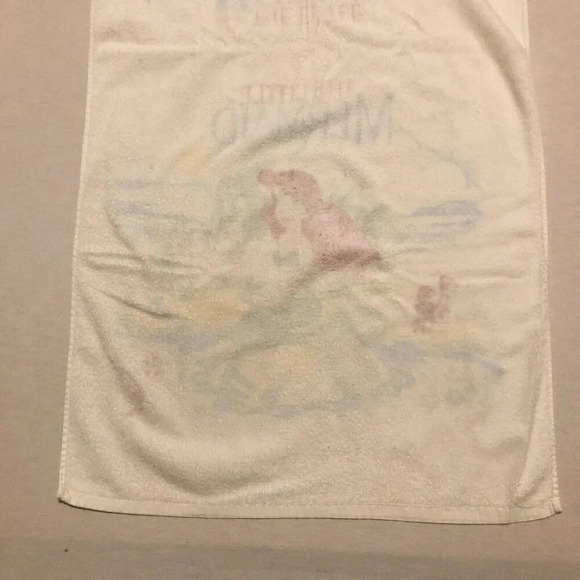 Vintage Disney Little Mermaid Towel Franco Cotton 43.5  x 22 Inch Taiwan - Picture 12 of 16